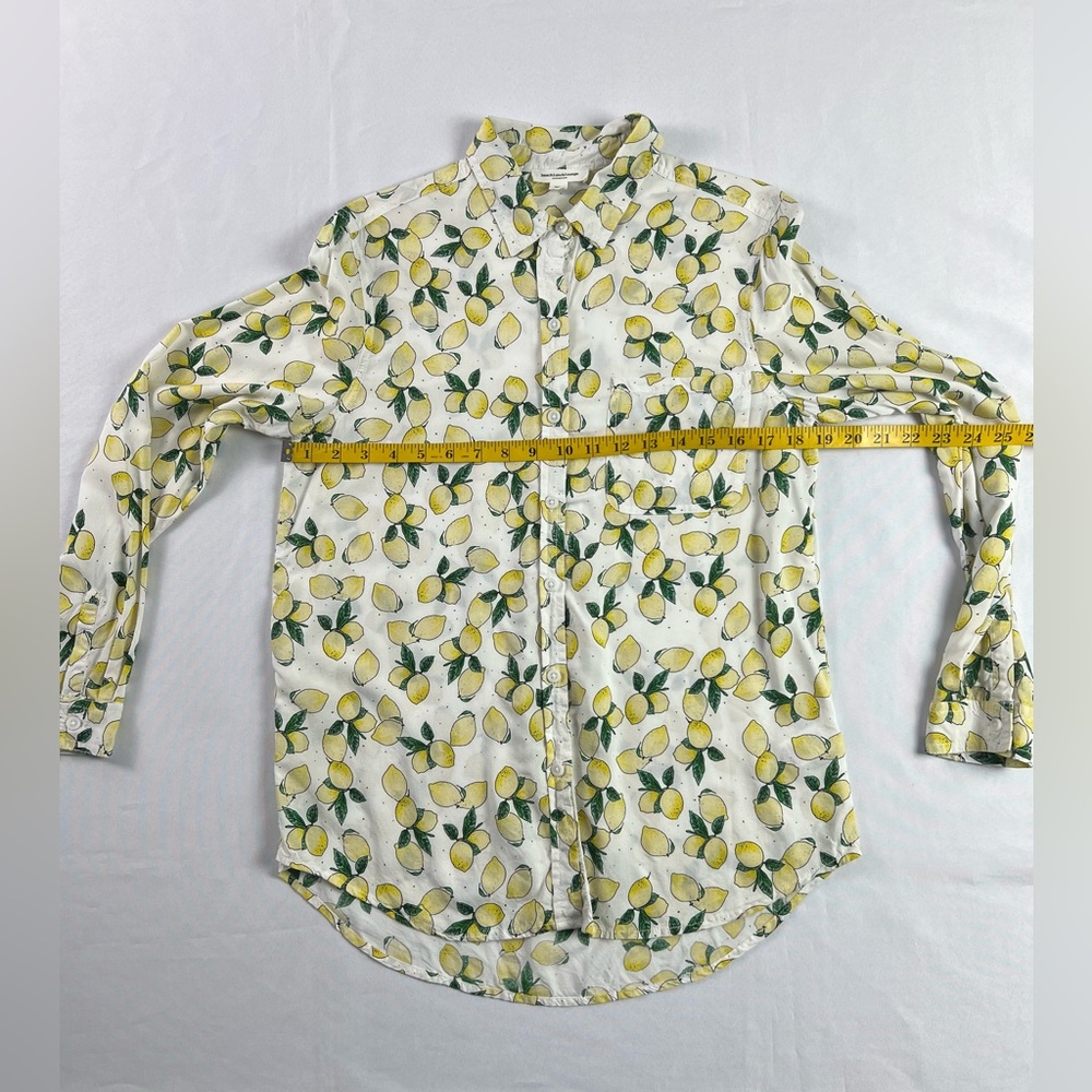 Beachlunchlounge Lemon Button Down Shirt Summer Vacation Beach Resort BBQ - Picture 6 of 11